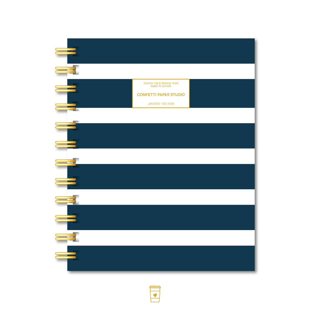 Navy Stripe | Minimalistic Planner